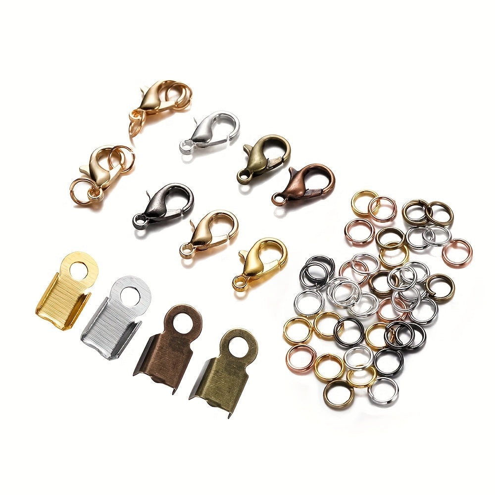 80Pcs Alloy Lobster Clasp Jump Rings Set for DIY Jewelry