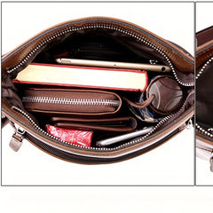 Men's Kangaroo Pattern Leather Zipper Handbag Large Capacity Wallet