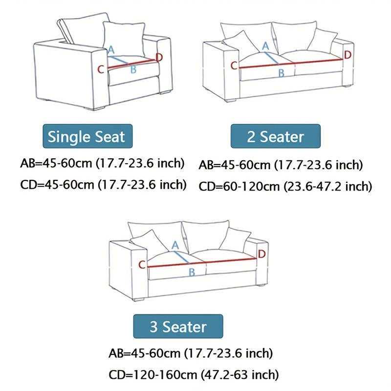 Waterproof Jacquard Sofa Slipcover Elastic Couch Cover