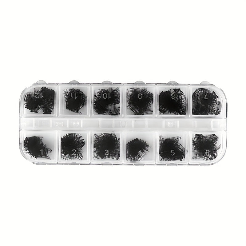 DIY C D Curl Thick False Lashes Cluster Fan Volume Makeup