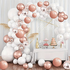 Rose Golden Balloon Arch Kit 96pcs For Birthday Wedding Party