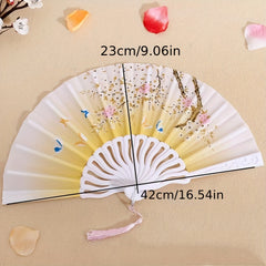 Chinese Style Women's Fan Summer Portable Folding Fan Vintage Costume Dance Fan