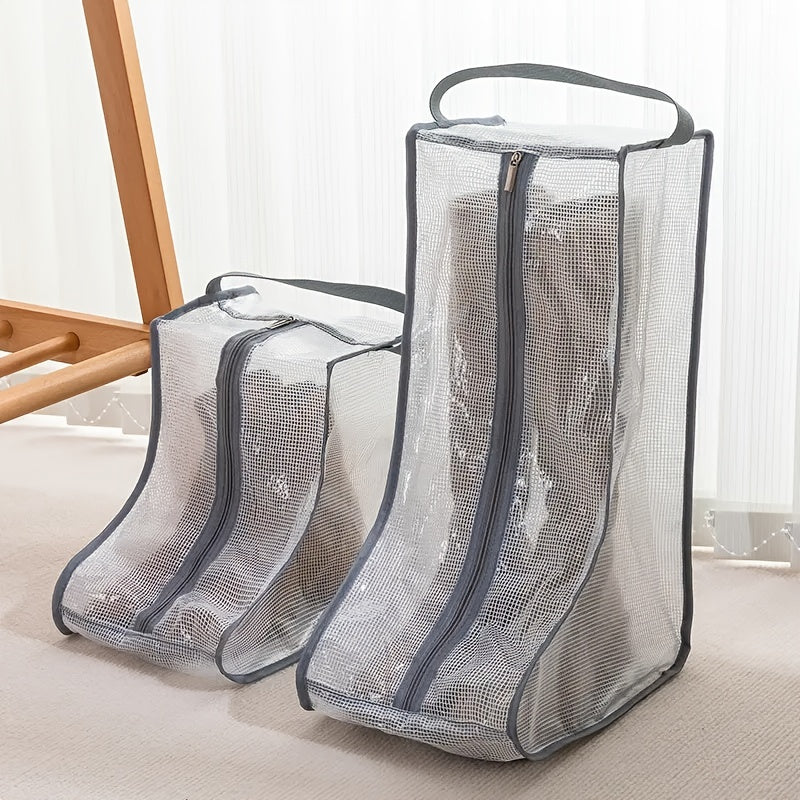Boot Storage Bag for Short and Tall Boots, Clear Dust Cover for Shoes Packing