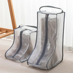 Boot Storage Bag for Short and Tall Boots, Clear Dust Cover for Shoes Packing