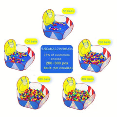 Large Kids Ball Pit Tent with Basketball Hoop & Storage Bag