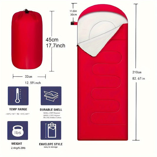 Winter Camping Sleeping Bag Waterproof Compact Sleeping Bag For Outdoor Hiking
