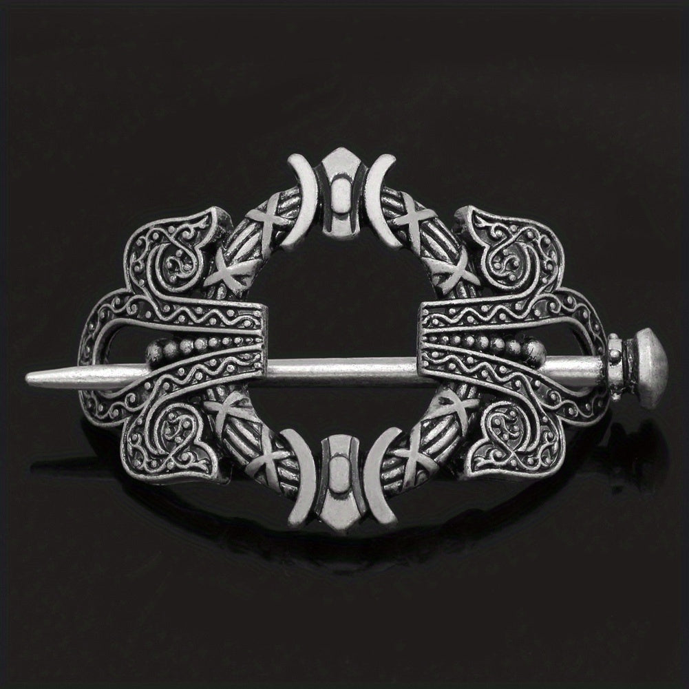 Viking Celtic Style Barrette Hair Pin Silver Irish Knot Jewelry Barrette