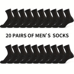 Men's Casual Thin Breathable Mid-calf Socks for Outdoor Training
