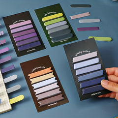 480pcs Gradient Sticky Notes Student Classification Index Stickers