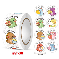 Cartoon Cat Thank You Stickers for Teachers, Sealing Stickers Pack