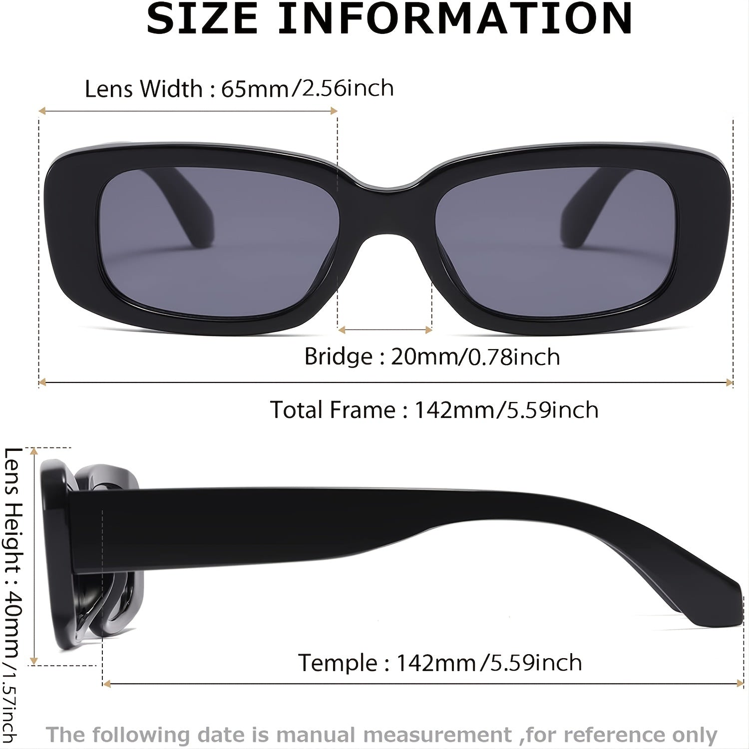 Vintage Square Frame Glasses UV400 Sunglasses Women