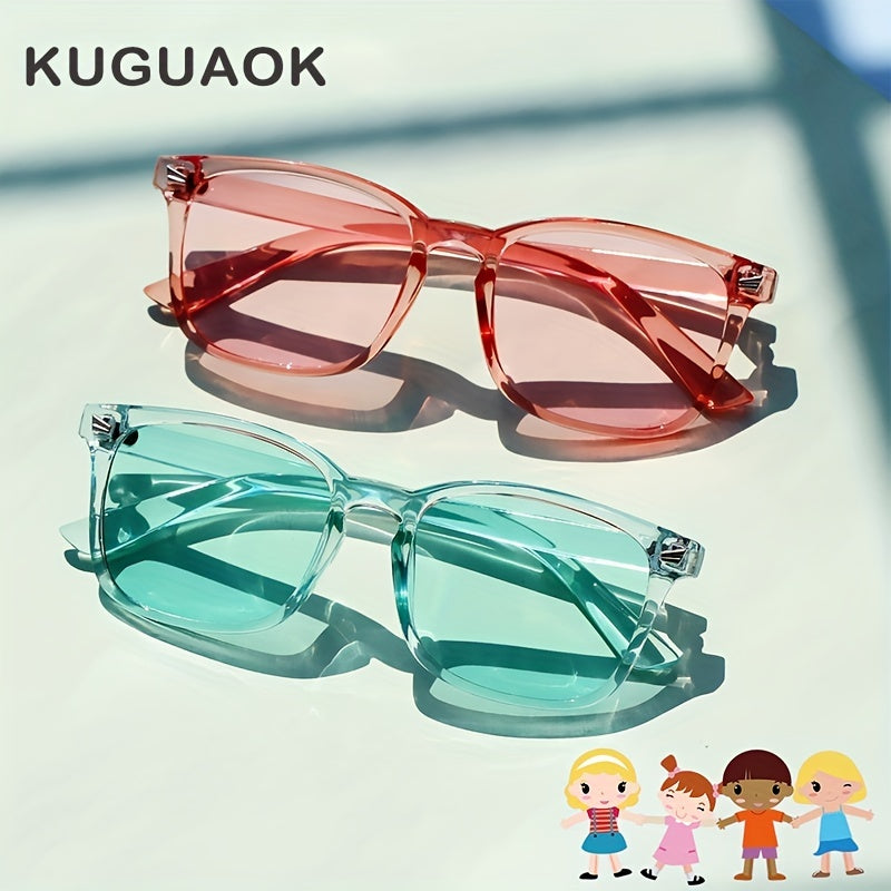 Kids Sunglasses UV Protection Boys Girls Outdoor Travel 2pcs