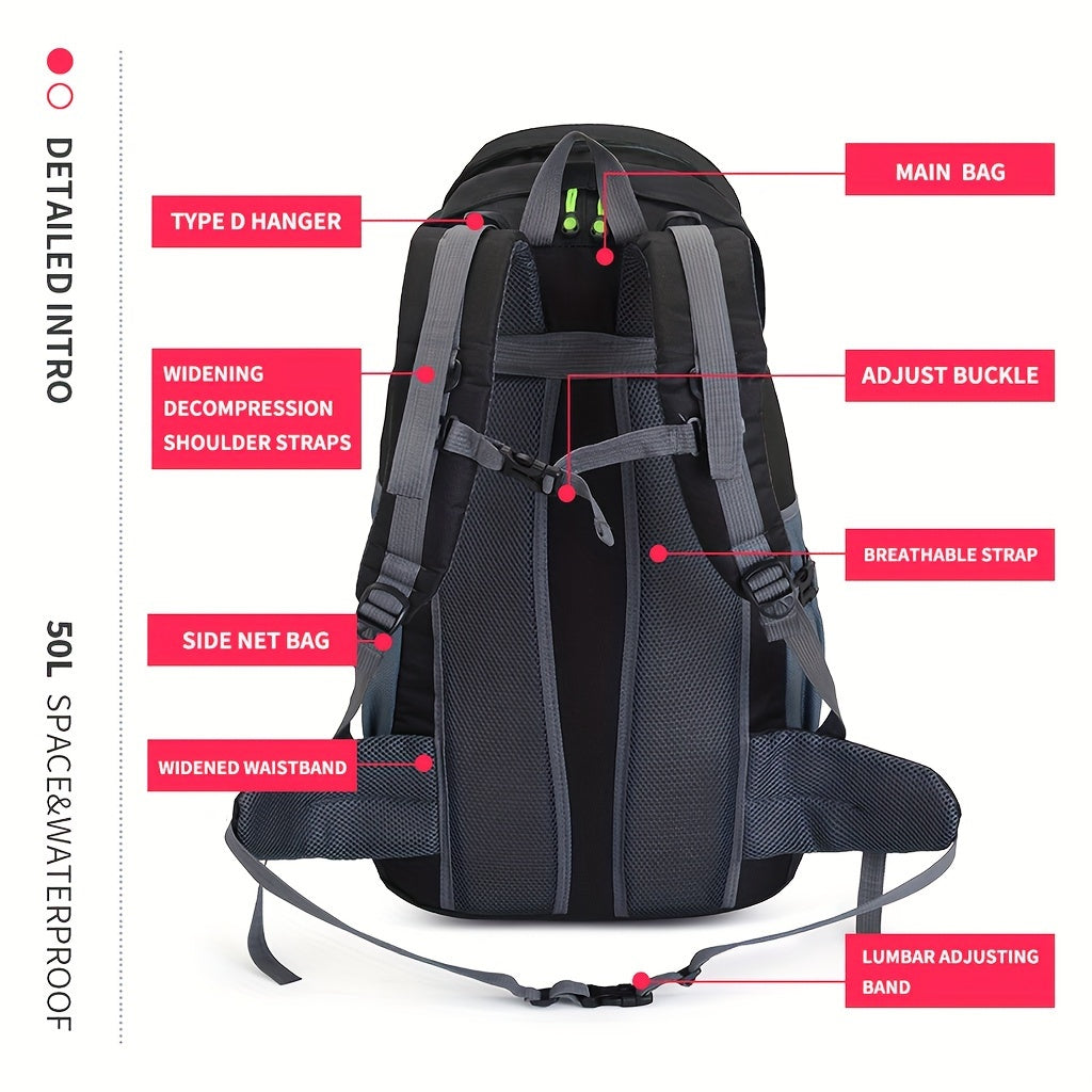 Waterproof Hiking Backpack Lightweight Outdoor Sport Travel Bag