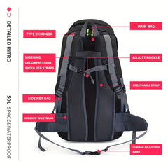 Waterproof Hiking Backpack Lightweight Outdoor Sport Travel Bag