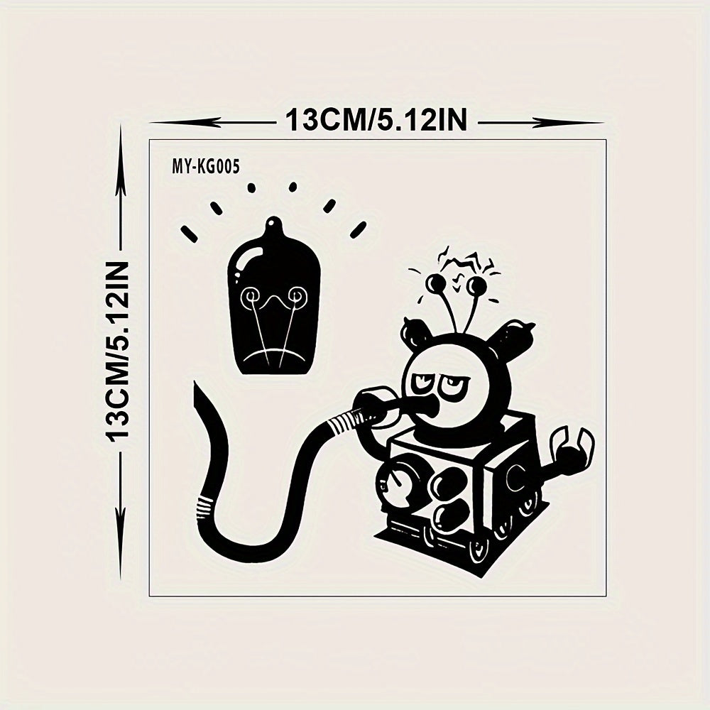 Charging Robot Switch Decorative Sticker for Home Decor