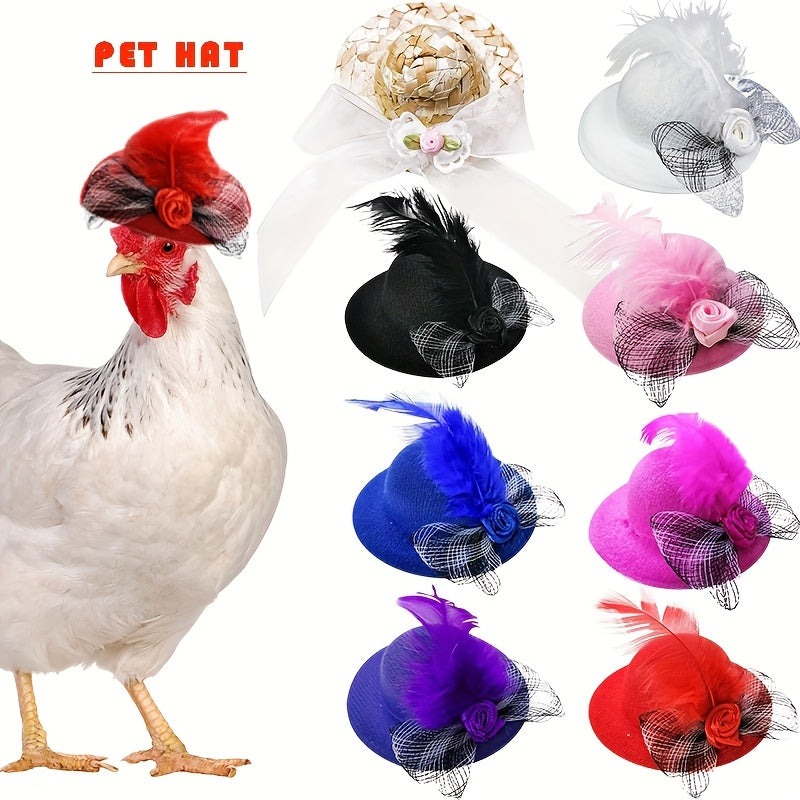 Chicken Hat Doll Princess Hair Accessory for 6 inch Dolls and Chickens