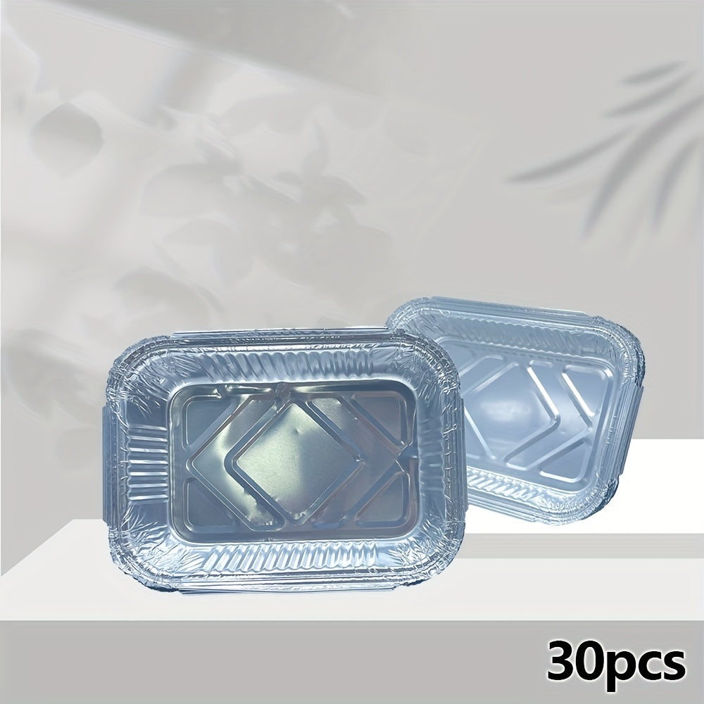 30pcs Aluminum Pans Disposable Foil Steam Table Deep Pans Tin Pans
