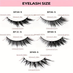 5 Pairs Fox Eye False Eyelashes Curling Thick Natural Charming Eye Makeup