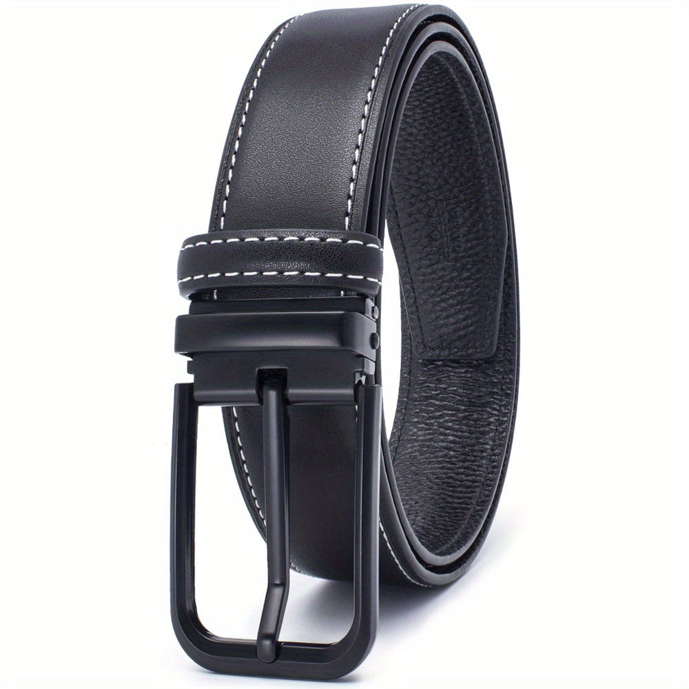 Men's Leather Belt - Classic Business Casual Belt