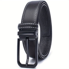 Men's Leather Belt - Classic Business Casual Belt