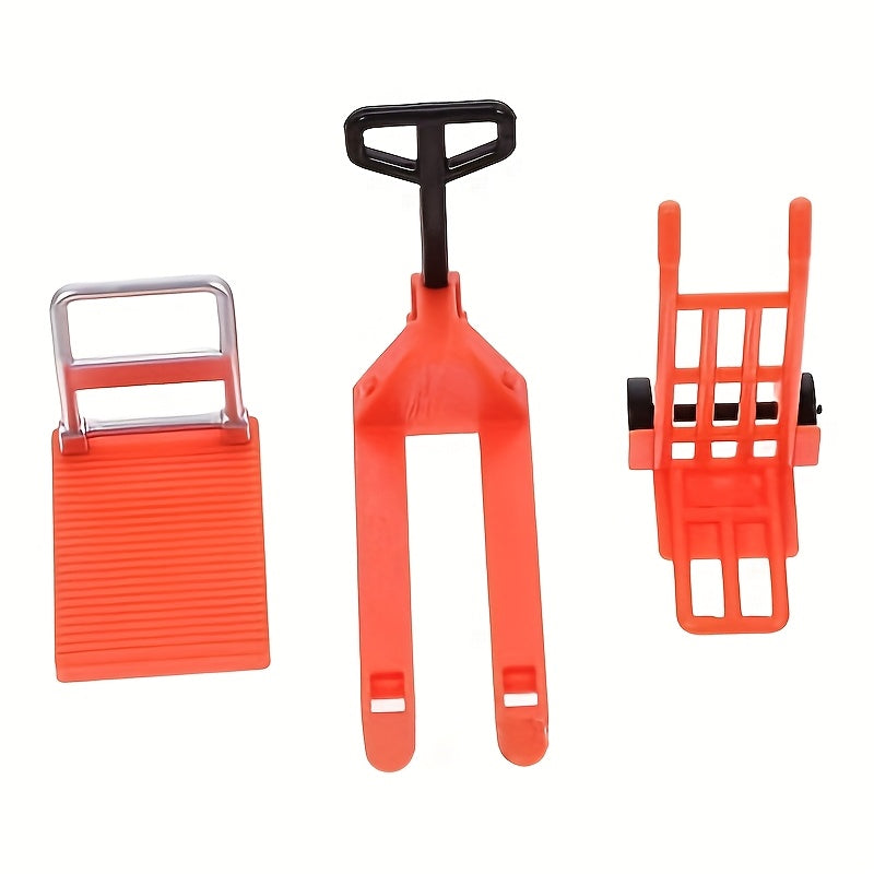 Forklift Model with Cart Plastic Toy Red