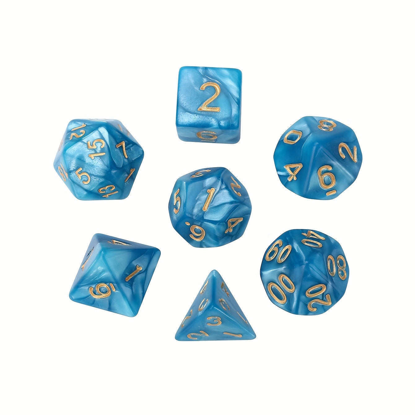 7pcs Polyhedral Dice Set Game Accessories