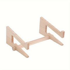 Solid Wood Dual use Notebook Computer Heightening Vertical Standing Bracket