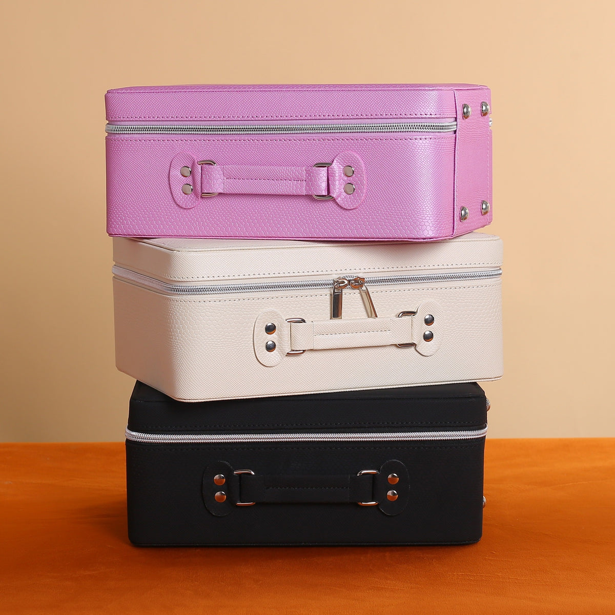 Portable Makeup Case with Mirror & Light