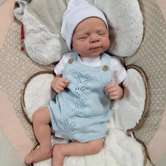 Realistic Reborn Baby Doll with Visible Veins Vinyl Limbs & Cloth Body