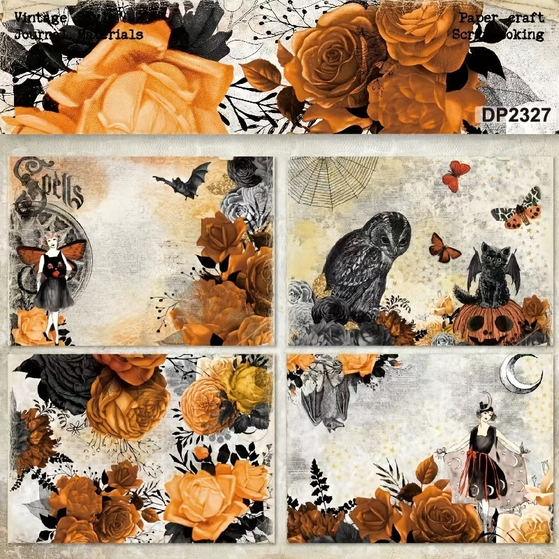 Halloween Pattern Paper DIY Photo Album Scrapbook Journal Material Paper