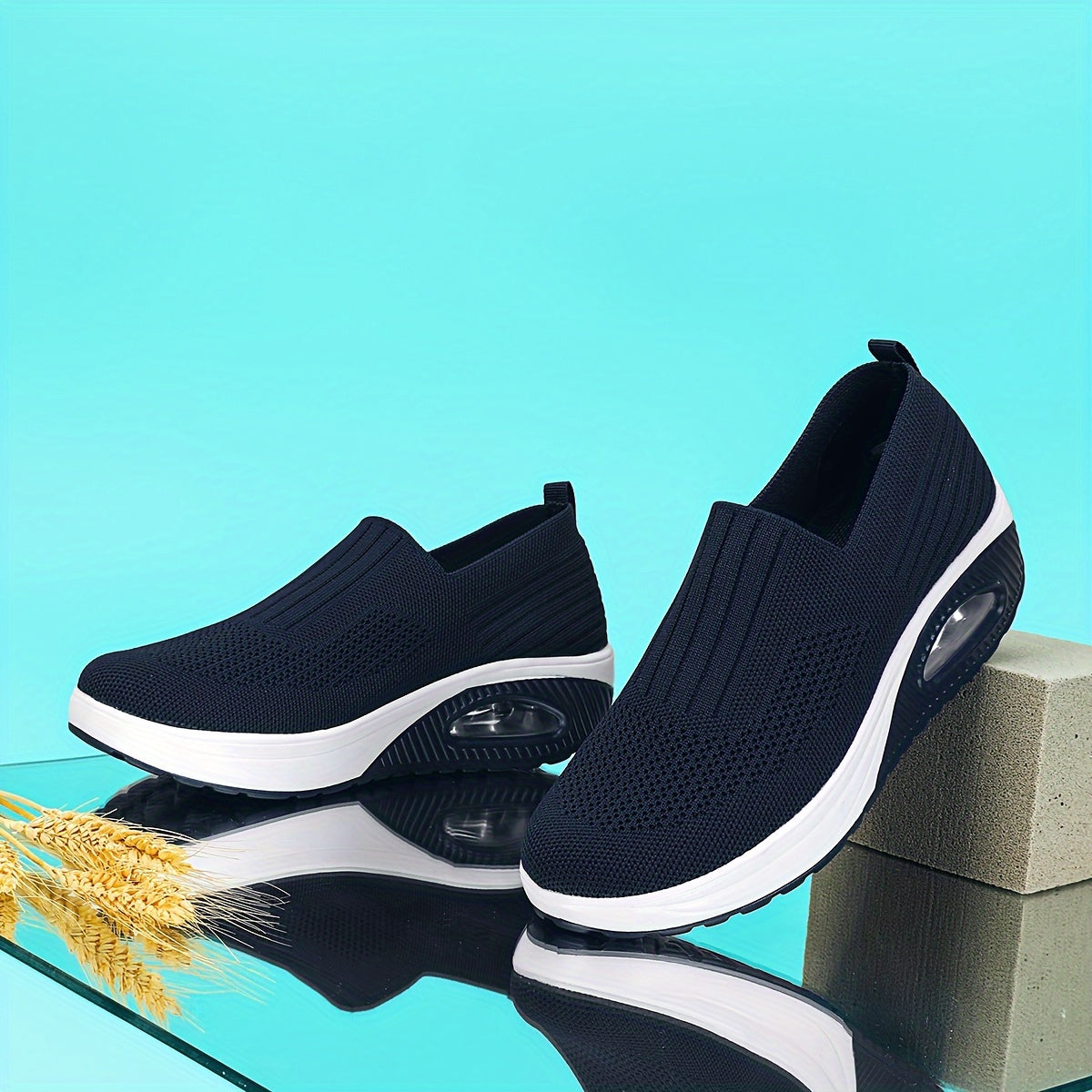 Women's Cushioned Chunky Sneakers Breathable Anti-slip Walking Shoes