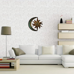 Metal Sun Moon Wall Decor Outdoor Sun Wall Art Garden Decor