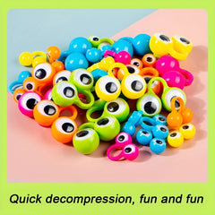 30pcs Finger Eye Ring Googly Eye Ring Toy Party Funny Big Eye Ring Play