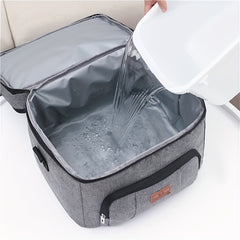 Portable Double Layer Insulated Bag For School Home Office
