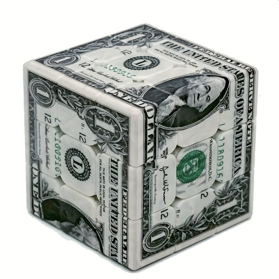 1pc Speed Cube with Unique 1 Bill Infinite Magic Puzzle ABS Resin
