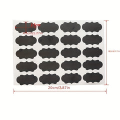 Waterproof Chalkboard Spice Labels 100pcs