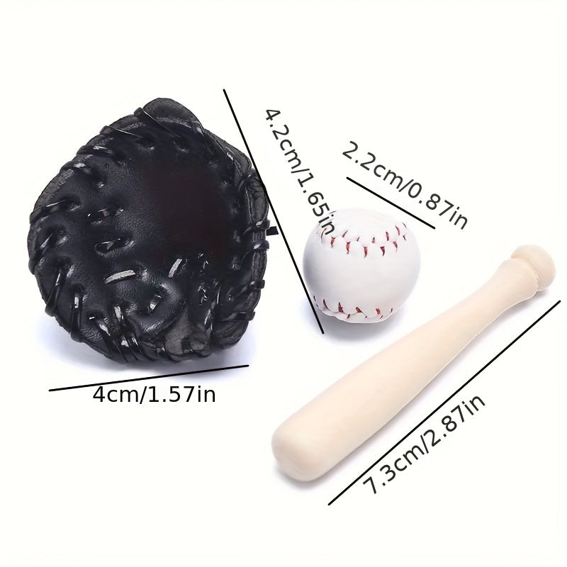 Mini Baseball & Softball Model Dollhouse Decoration