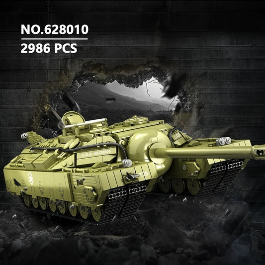 T28 Heavy Duty Tank Building Blocks Kit - Military World Series