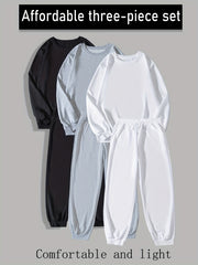 Men's Casual Sweatshirt & Sweatpants Set for Autumn