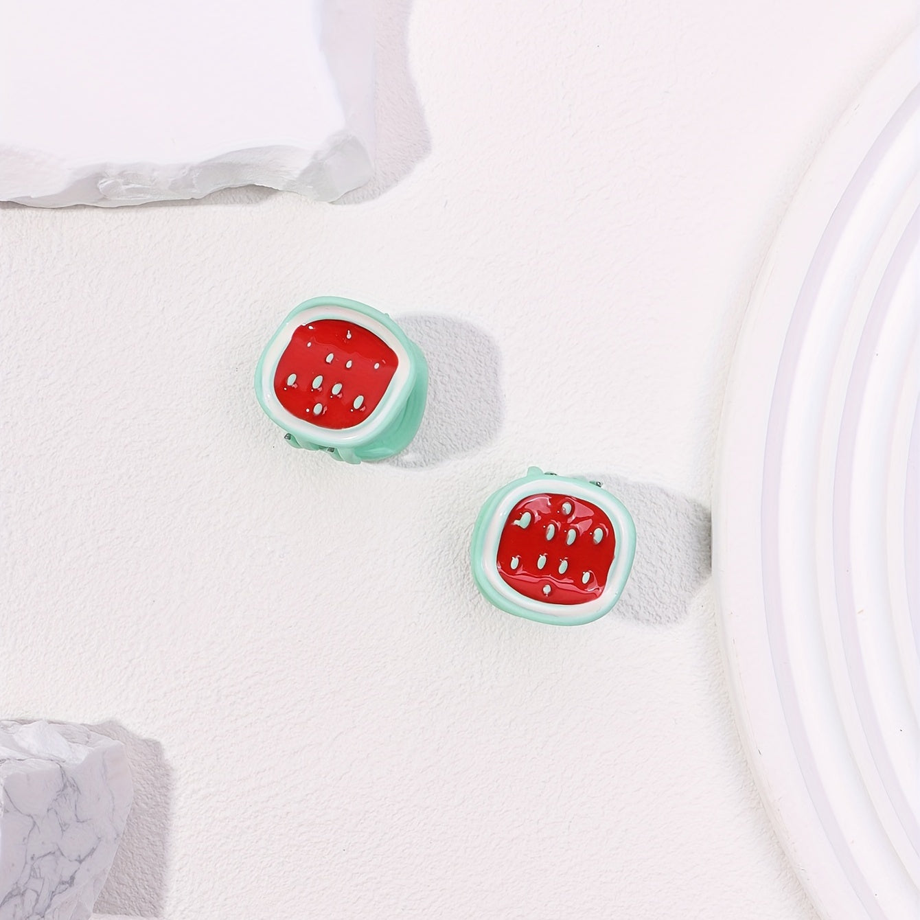 2pcs Watermelon Pattern Hair Claw for Girls