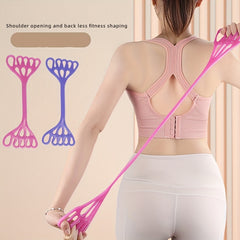 TPE 8-Shaped Yoga Tension Rope for Back Strength Training