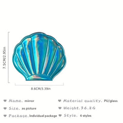 Double Sided Foldable Compact Makeup Mirror, Portable Travel Mirror