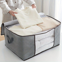 XL Closet Organizer Bag w/ Clear Window for Comforters & More