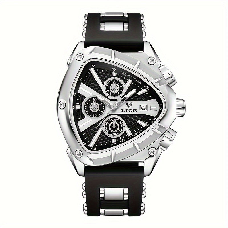 Women Sports Watch Luminous Pointers Rubber Strap Quartz Waterproof