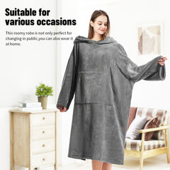 Mutao Surf Poncho Changing Robe Unisex Hooded Bathrobe Soft Swimming Poncho