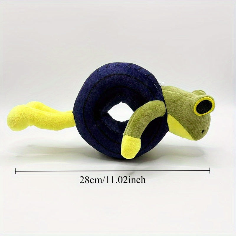 Soft Plush Frog Puppet with Pull Back Motion - Interactive Toy for Kids