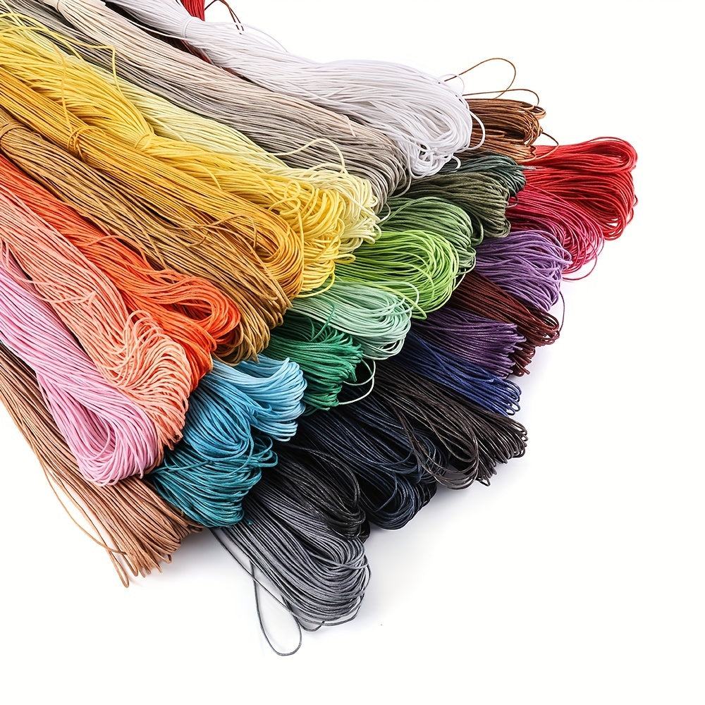 43" 1mm Waxed Thread Leather Cord DIY Jewelry Making Accessories