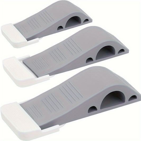 Rubber Door Wedges for Carpets & Hardwood Floors, Pack of 4