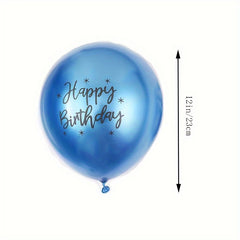 Metallic Printed Balloon Set 6 pcs Venue Decoration