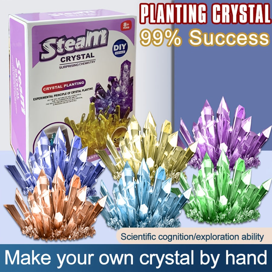 Crystal Planting Experiments Science Toys DIY Growable Crystals Set